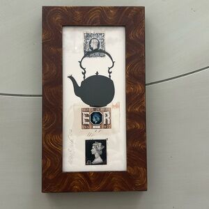 Alison Shriver silhouette, Queen Elizabeth’s diver jubilee. 5”x9”